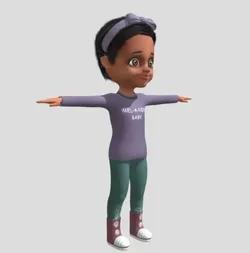 Baby- girl character 41 animations