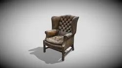 Beautiful leather antique arm chair