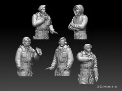British tank crew ww2 3D print model