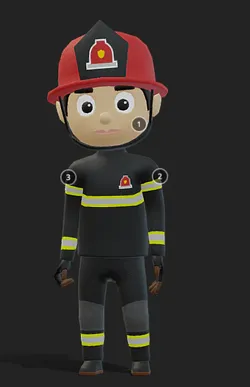 CHARACTER - FIRE FIGHTER animations 52