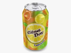 Citrus Day Lemon Soda Can 330ml Simple M 1