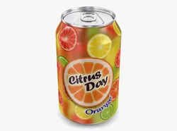 Citrus Day Orange Soda Can 330ml Simple M 1