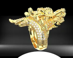 DRAGON DIAMOND RING BACKGROUND OF DRAGON