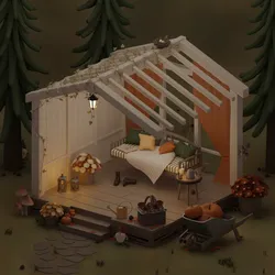 Fall terrace