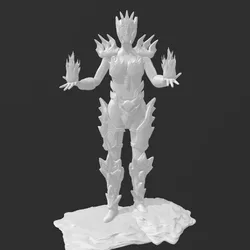 Female warrior miniature
