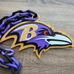 Free Jewelry & Accessories STL Download - Ravens hype chain pendent by STL LAB