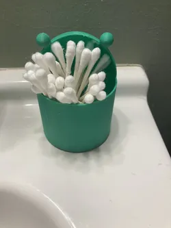 Frog q-tip holdder