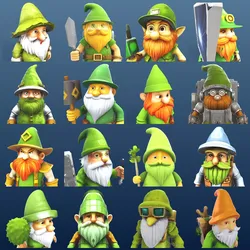 Garden Gnome Character Collection - Premium 3D Print-Ready 3D print model