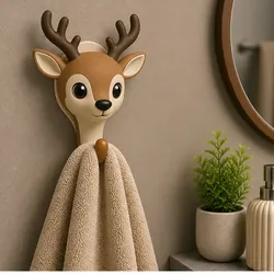 Home Decorations & Ornaments STL Download - Cute Deer Hookby ALIX3D