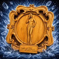 Home Decorations & Ornaments STL indir - Marilyn Monroe in frame V3 - Nelea N²C³R