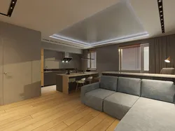 Living room in the style of Minimalism apartment