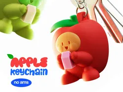 Llavero de Manzana (sin ams) - Modelo de impresión 3D gratuito