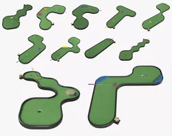 Miniature Golf Courses Collection 3D Model Pack