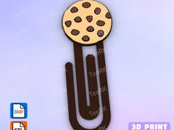 Other STL indir - Paperclip chocolate cookie - bookmark - TeoRk