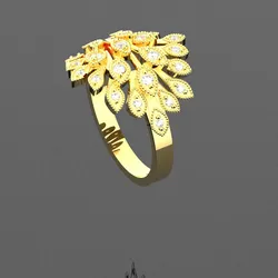 Peacock Gold 24k Ring