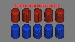 Rotary encoder knob collection