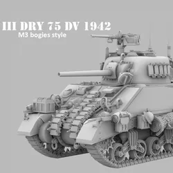 Sherman III early DV Hull 1942, M3 bogies style