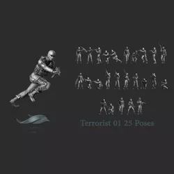 Terrorist 01 3D print model