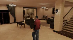 The interior of a private 2-storey house for GTA games