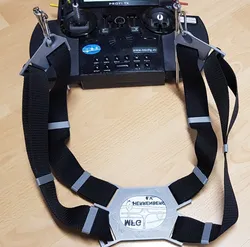 Transmitter cross-over strap