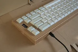 Cardboard FC660-style Mechanical Keyboard
