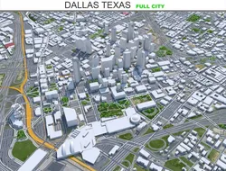 Dallas city Texas 60km
