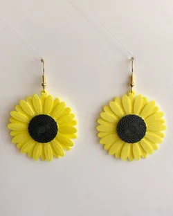 Earring Sunflower Girasol Maravilla Flor