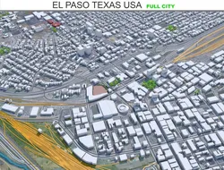 El Paso Texas city USA 60km