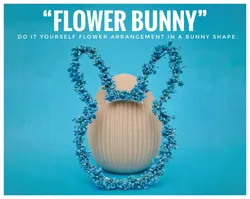 “Flower Bunny” Easter Decoration and Flower Arrangement