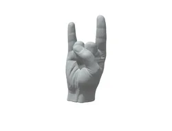 Italian hand horn mano gesto corna 3D Print Model in Sculpture 446067