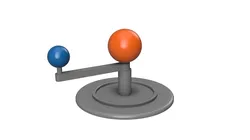Minimal Sun & Earth Orrery