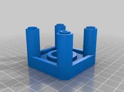 Parameterized base for direct connection to a Savonius & Gorlov VAWT (https://www.thingiverse.com/thing:16504)