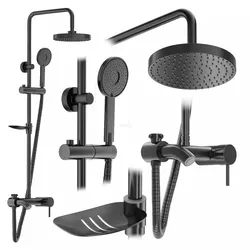 Shower Set REA LUIS Black