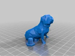 Sitting dog with screw attachment