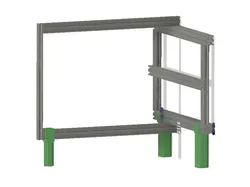 SV04 lay on the side supports