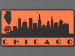 Wall Plate Skyline - Chicago