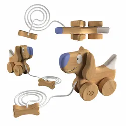 Wooden Gurney Dog by DEDDA