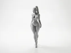 Creality Cloud | Celebrity Female Figurine 3D Printable | ملفات الطابعة ثلاثية الأبعاد