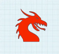 dragon head silhouette