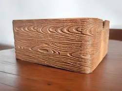 Fișiere pentru imprimante 3D | Fișier 3MF | Wood texture spice organizer