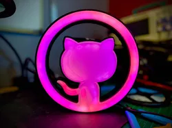 Octolamp - GitHub inspired wifi powered smart esp8266 lamp / sign