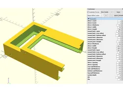 Parametric Multiple SSD / Hard Drive Holding Bracket / Sled - Mixed Type