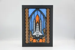 Space Shuttle Stained Glass Lightbox
