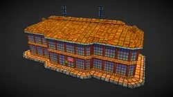 Toon Textured Shop Building