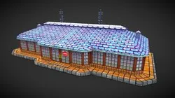 Toon Textured Shop Building