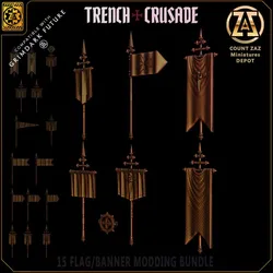 TRENCH WARS - 15 Banners and Flags Pack