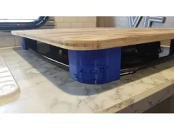 camper stove cover corner