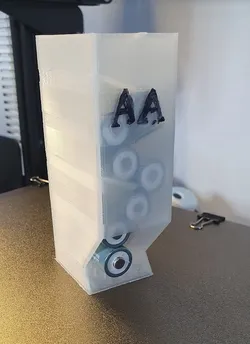 Compact AA battery storage