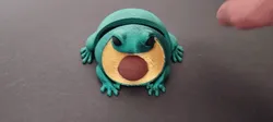 Creality Cloud | Avocado frog-articulated print in place fidget toy | ملفات الطابعة ثلاثية الأبعاد