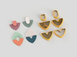 Elegant Shapes Polymer Earring Clay Cutter